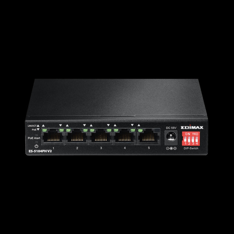 Edimax 5 Port Switch (4 Poe+)