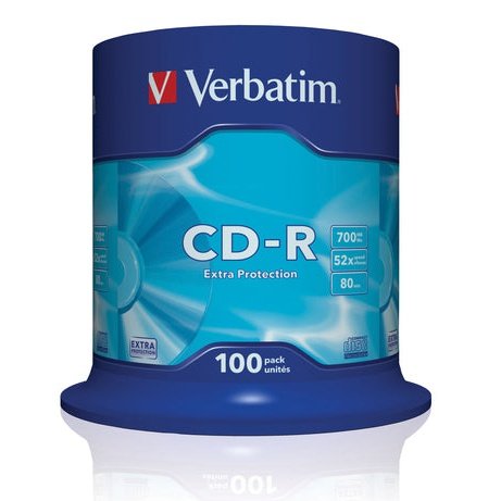 Verbatim Cd-R Extra Protect Spin 100Pk