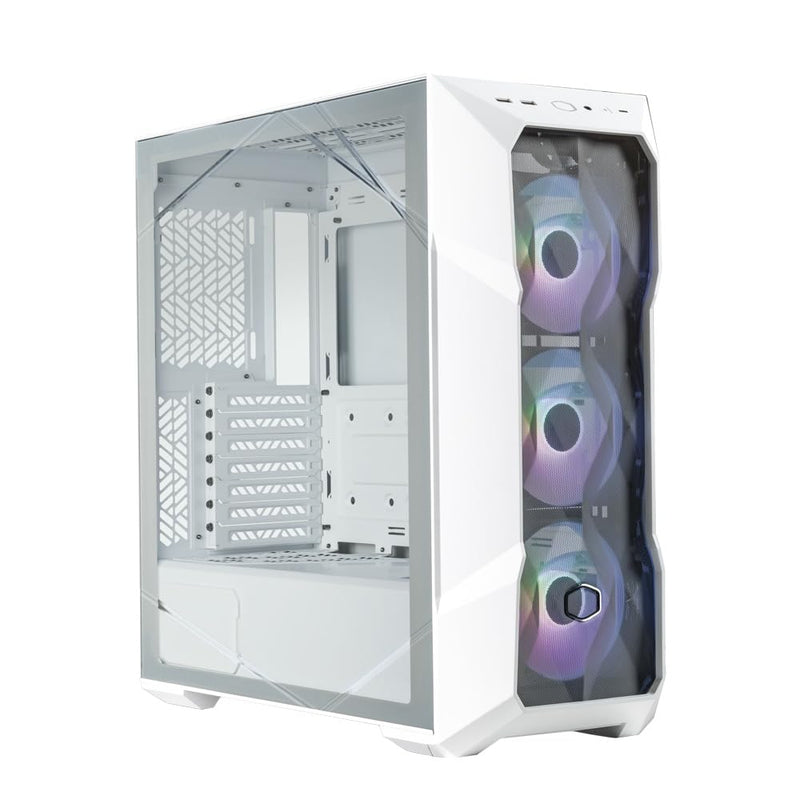 Cooler Master Masterbox Td500 V2 Atx; Mesh White With Diamond Cut Design;Windowed; 3X 120Mm Rgb Fans.