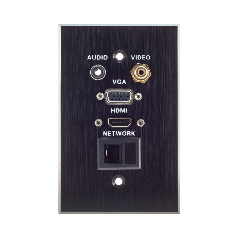 Multi Audio And Video Wall Plate 4X2