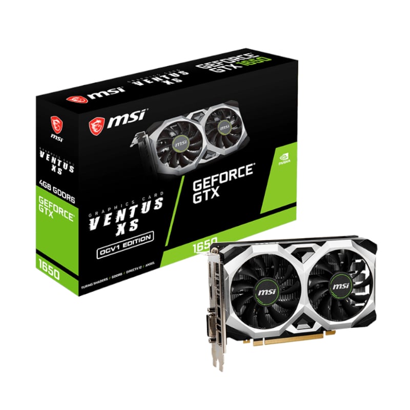 Msi Nvidia Geforce Gtx 1650 D6 Ventus Xs Ocv1 4Gb Gddr6 128-Bit Graphics Card