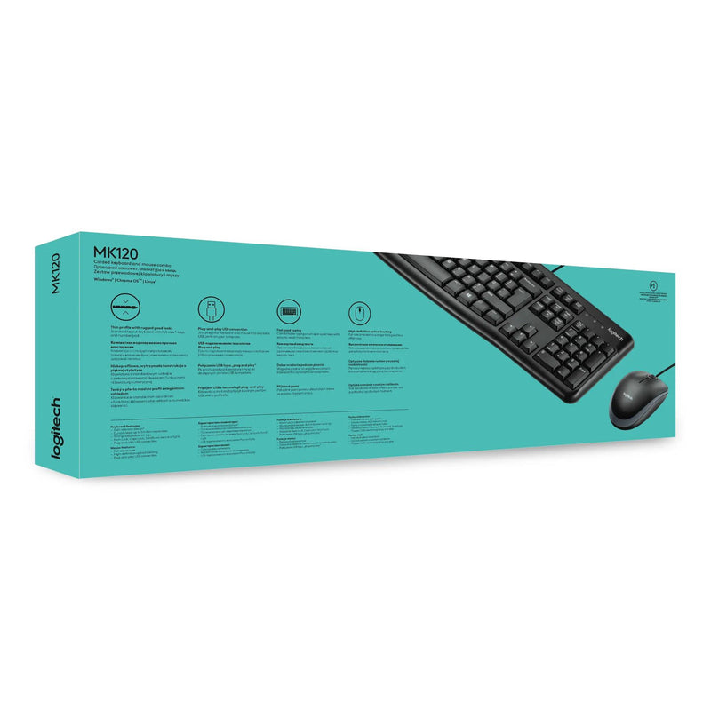 Logitech MK120 Wired USB Desktop Combo