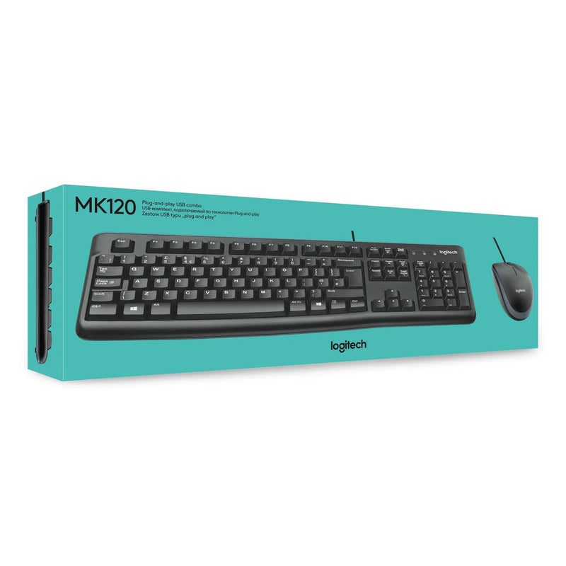 Logitech MK120 Wired USB Desktop Combo