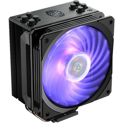 Cooler Master Hyper 212 Rgb Black Edition Air Tower 120Mm Rgb Fan Included Rgb Controller Upgradable To Dual Fan 1700 Compat