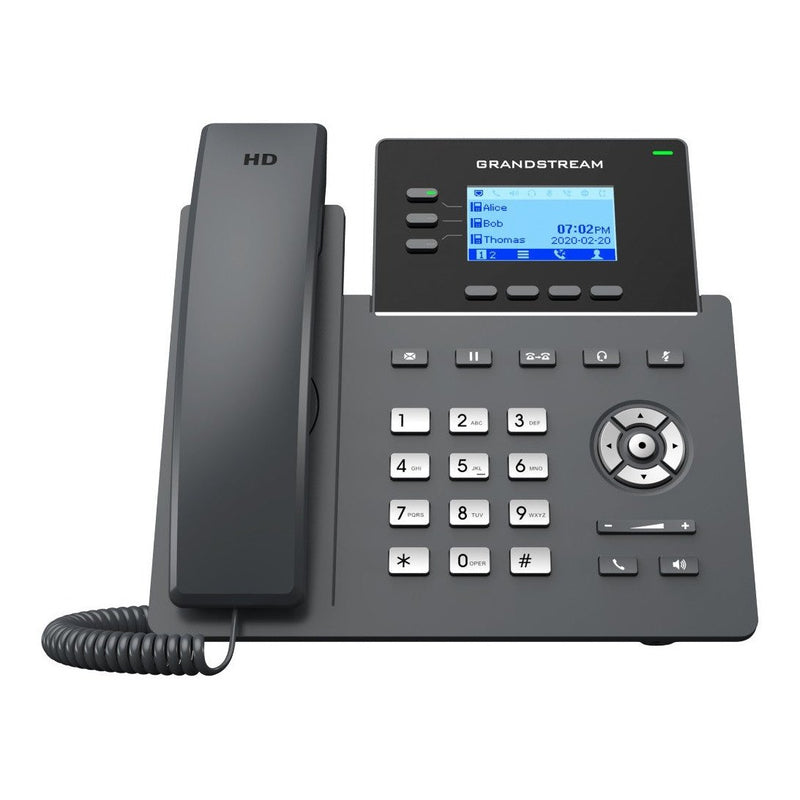 Grandstream 3-Line Gigabit Carrier Desk Phone With Poe, No Psu