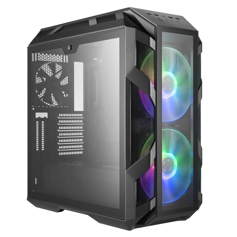 Cooler Master Mastercase H500M Atx  Iron Grey  Tempered Glass  2X 200Mm Argb Fans  Argb Controller  Gpu Support Arm.