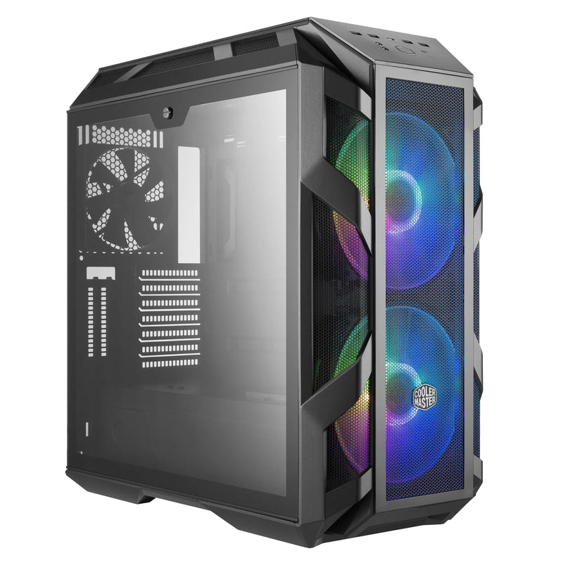 Cooler Master Mastercase H500M Atx  Iron Grey  Tempered Glass  2X 200Mm Argb Fans  Argb Controller  Gpu Support Arm.