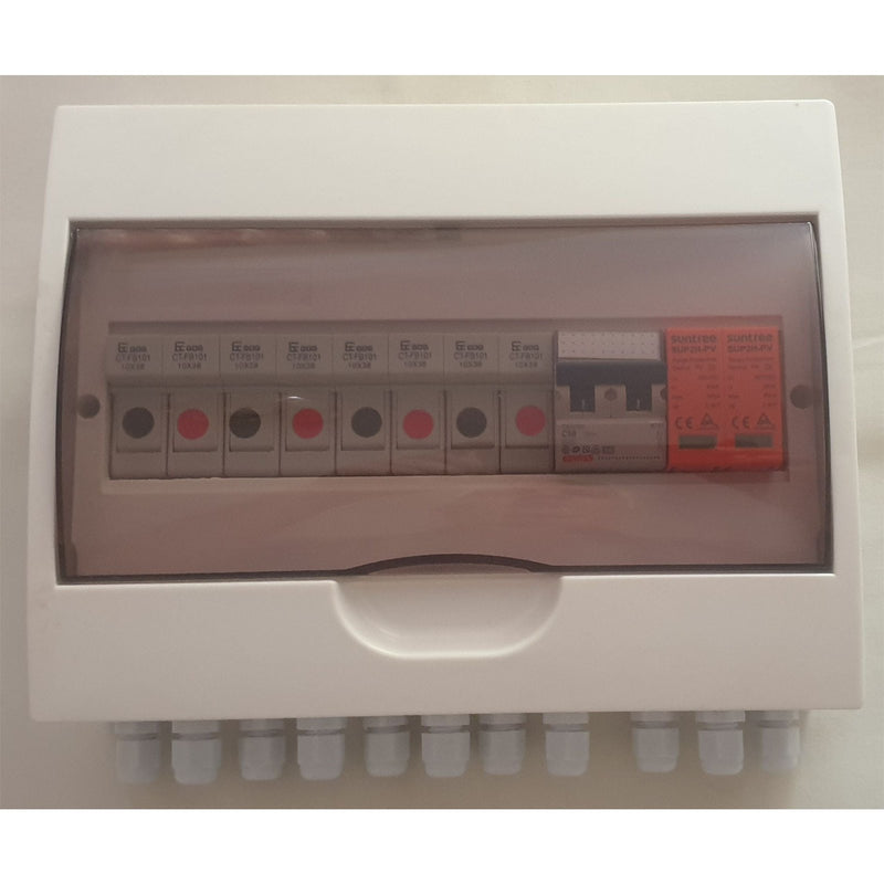 Acconet 250V Protection Box 4 Inputs 1 Outputs 50A Isolator 10A Fuses