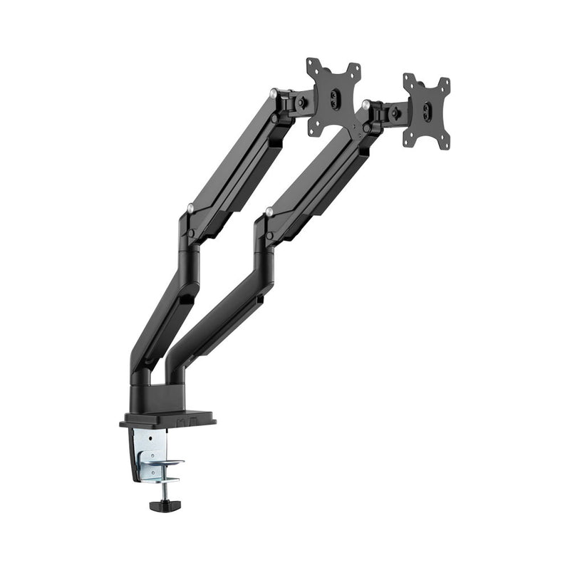 17 - 32" Dual Monitor Performance Gas Spring Aluminium Monitor Bracket