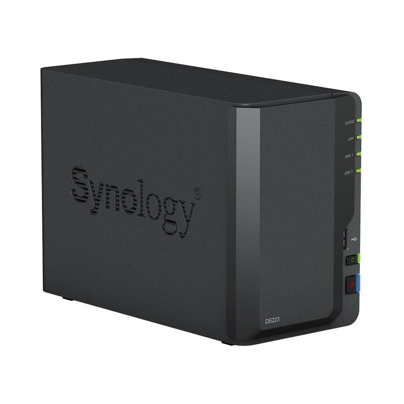 Synology Diskstation Ds223 2-Bay Nas - 2Gb Ram, Realtek Rtd1619B Cpu, No Hdd