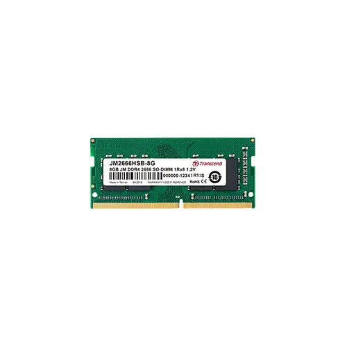 Transcend Jet Memory 8Gb Ddr4 2666Mhz So-Dimm 1Rx8 1Gx8 Cl19 1.2V