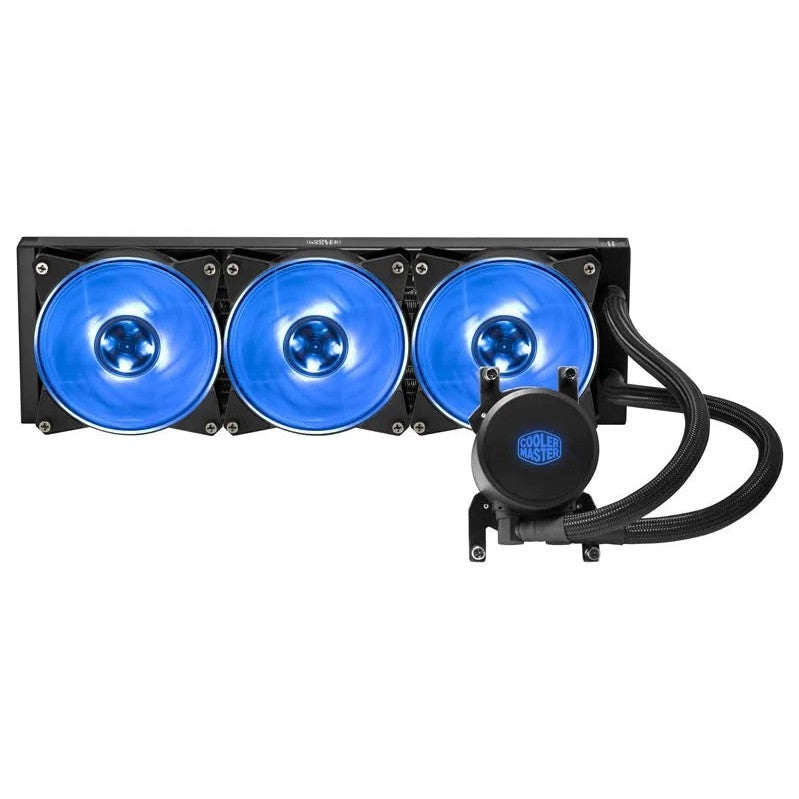 Cooler Master Masterliquid Ml360R Argb Threadripper Edition Liquid Cooler 360Mm Radiator 3X 120Mm Masterfan Argb Fan With Temp