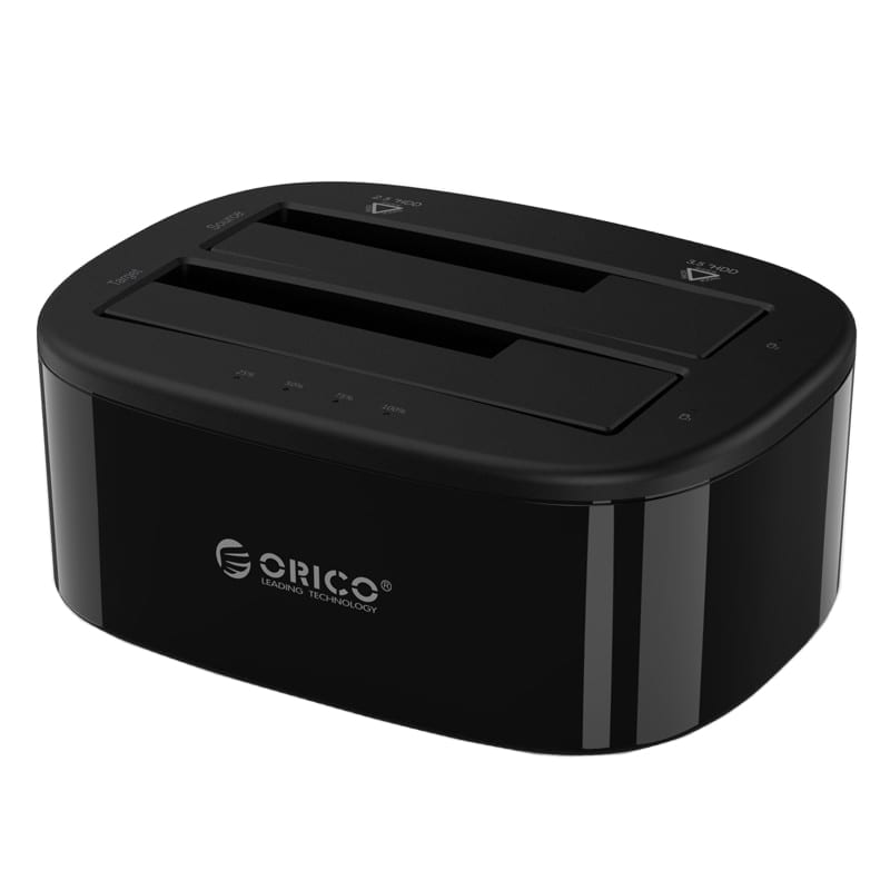 Orico 2 Bay 2.5" / 3.5" Usb3.0 Hdd Ssd Standalone Clone Dock - Black