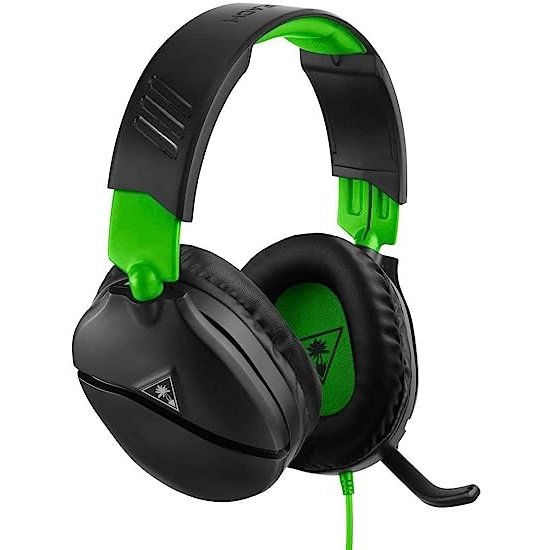 Turtle Beach Recon 70X Multi Platform Gaming Headset With Microphone- Designed For Xbox One And Xbox Series X, High-Quality 40Mm Drivers , Over Ear Speakers, Synthetic Leather With Foam Cushions, Connects Via 3.5Mm Jack, Colour Black And Green, Retail Box