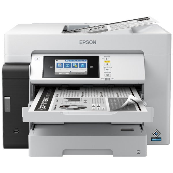 Epson 25Ppm Mono A3+ Print Scan Copy Fax Usb Usbhost Wi-Fi Wi-Fidirect Ethernet Autoduplexprint&Scan Adf No Inks In The Box