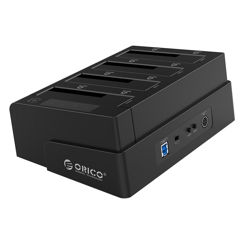 Orico 4 Bay 2.5" / 3.5" Usb3.0 Hdd Ssd Clone Dock - Black