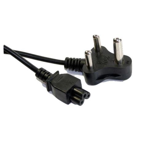 Power Cord (Clover) 3 Pin South African, 1.8 Meters