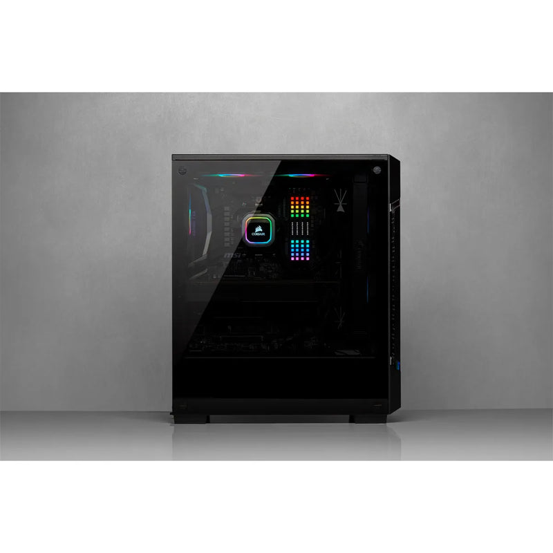 Corsair Icue 220t Rgb Airflow Tempered Glass Mid-tower Smart Case  Black