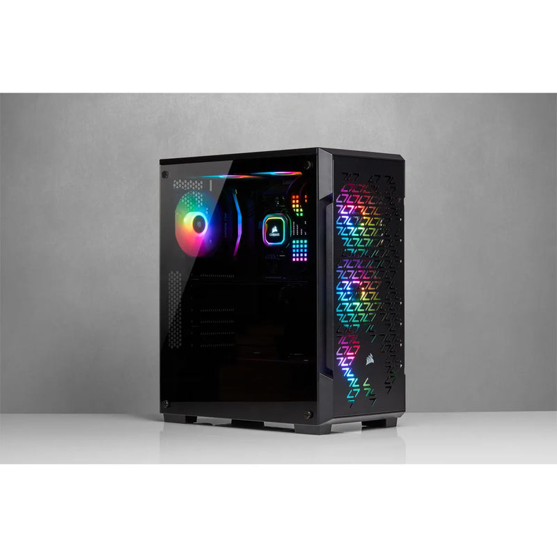 Corsair Icue 220t Rgb Airflow Tempered Glass Mid-tower Smart Case  Black