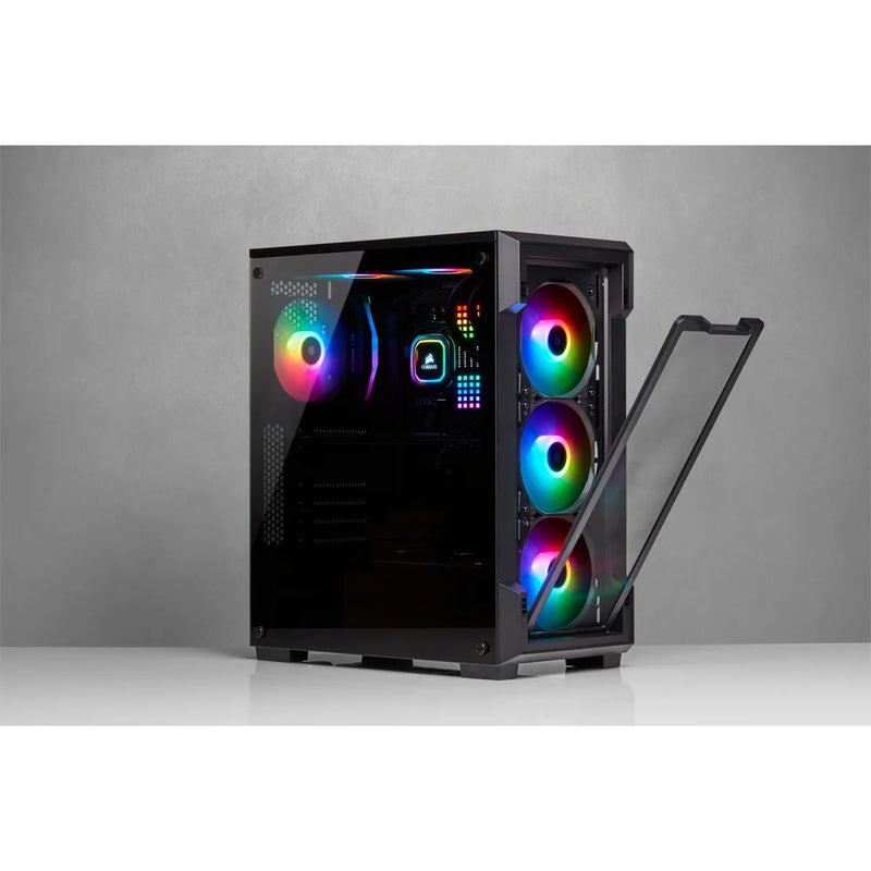 Corsair Icue 220t Rgb Airflow Tempered Glass Mid-tower Smart Case  Black