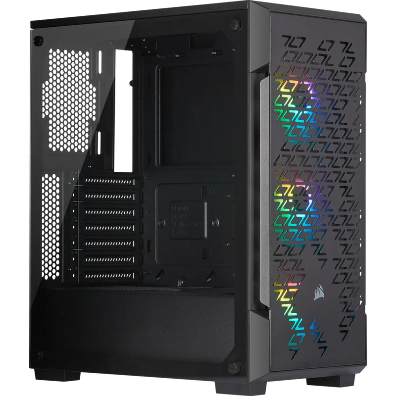 Corsair Icue 220t Rgb Airflow Tempered Glass Mid-tower Smart Case  Black