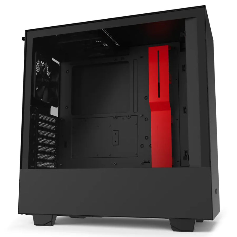 Nzxt H510 Black/Red Compact Mid-Tower Case With Tempered Glass