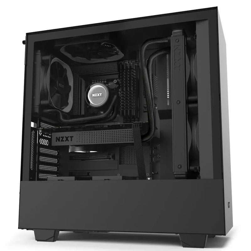 H510i Black/black Compact Mid-tower With Lighting And Fan Control