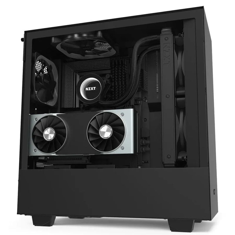 H510i Black/black Compact Mid-tower With Lighting And Fan Control