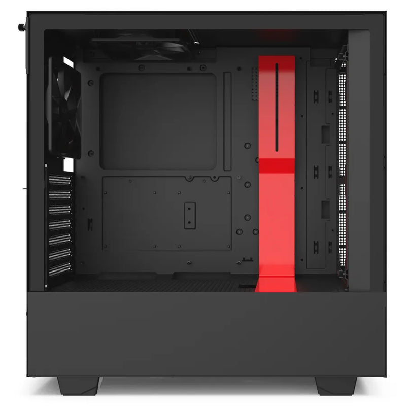 Nzxt H510I Black/Red Compact Mid-Tower With Lighting And Fan Control