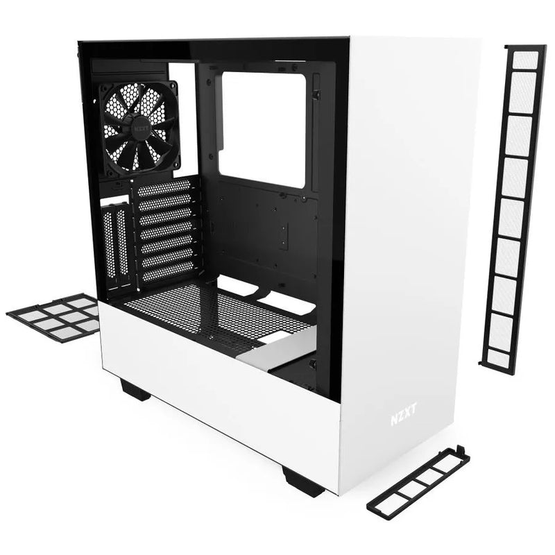 H510i White/black Compact Mid-tower With Lighting And Fan Control