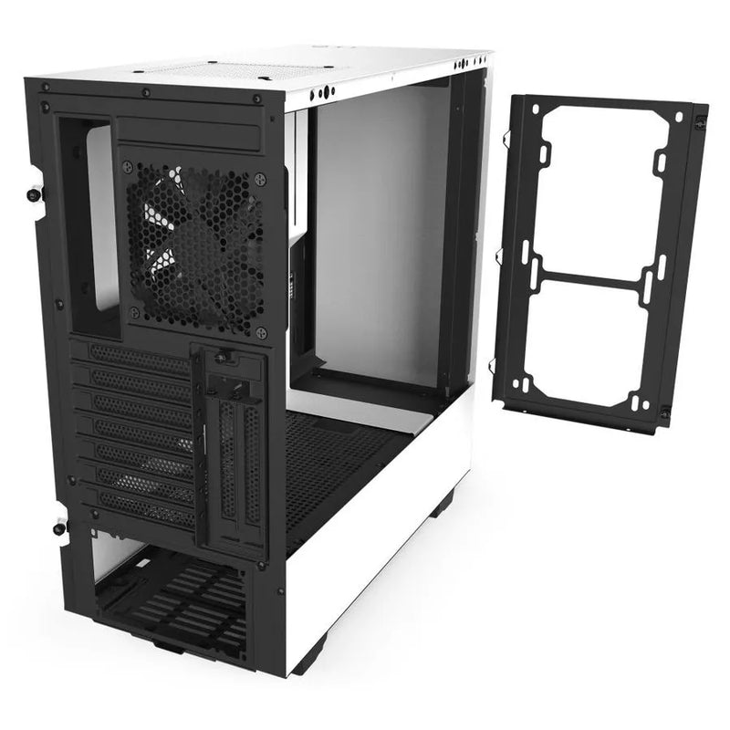 H510i White/black Compact Mid-tower With Lighting And Fan Control