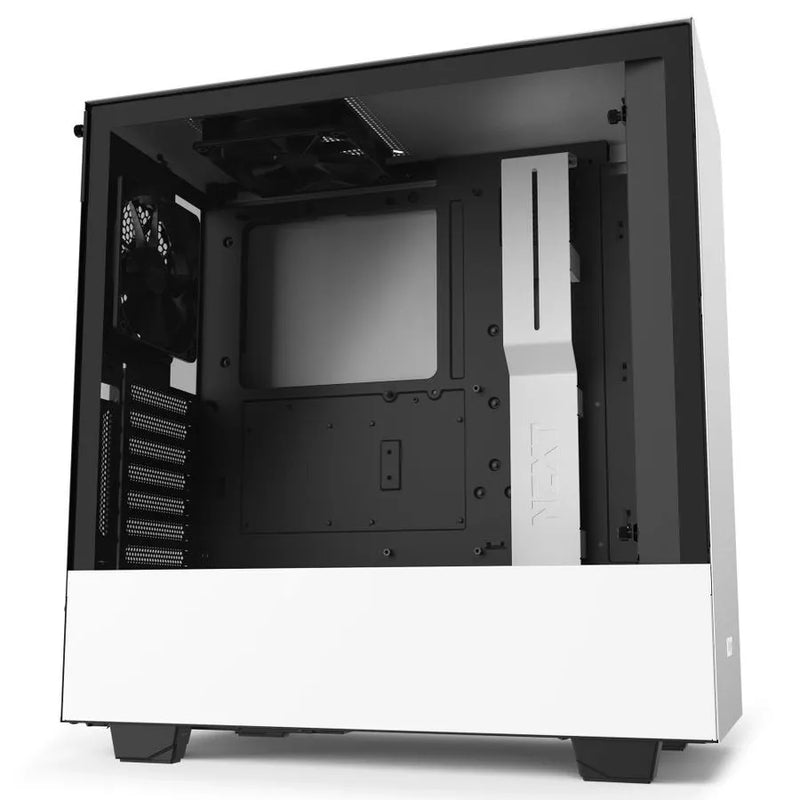 H510i White/black Compact Mid-tower With Lighting And Fan Control