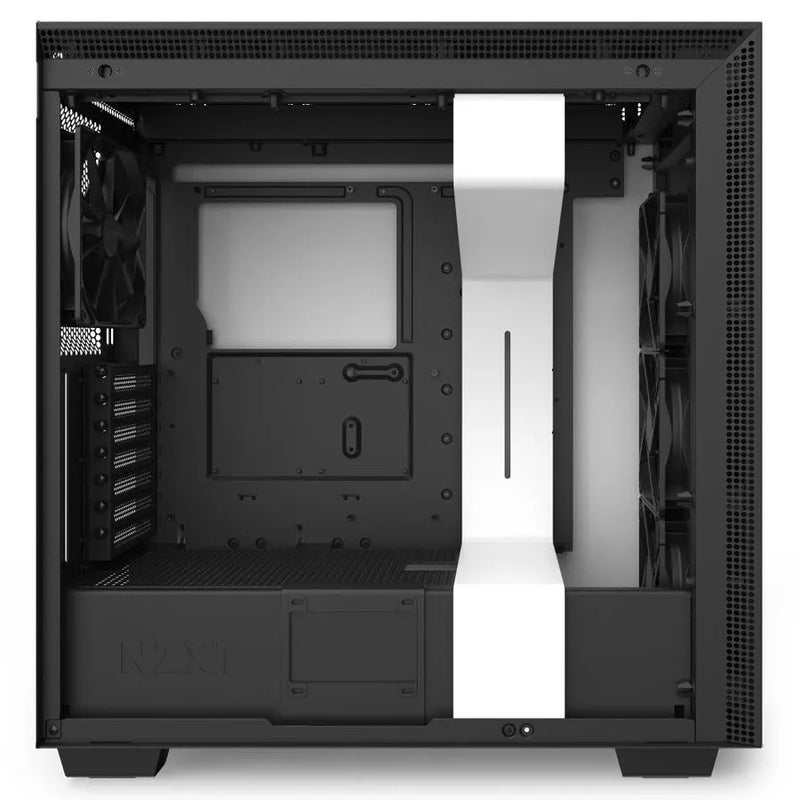 H710 White/black Mid-tower Case With Tempered Glass