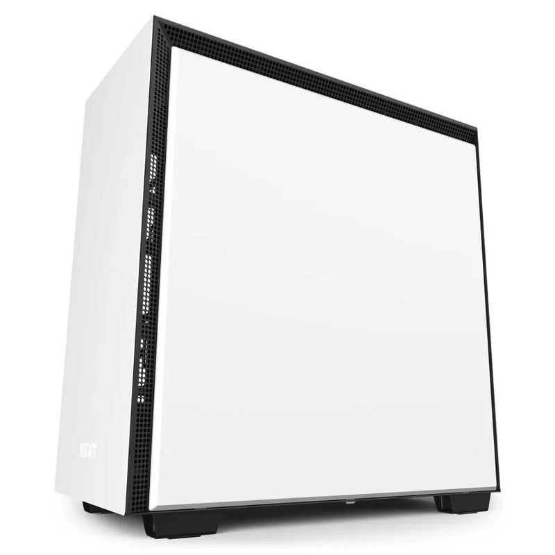 H710 White/black Mid-tower Case With Tempered Glass