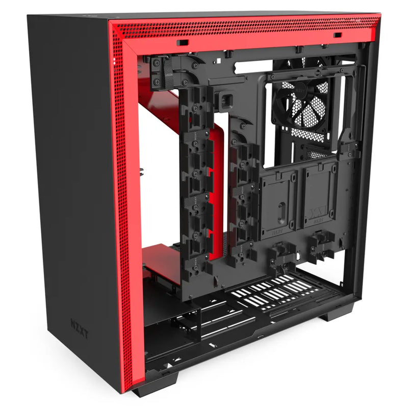 Nzxt H710 Black Red Mid-Tower Case With Tempered Glass