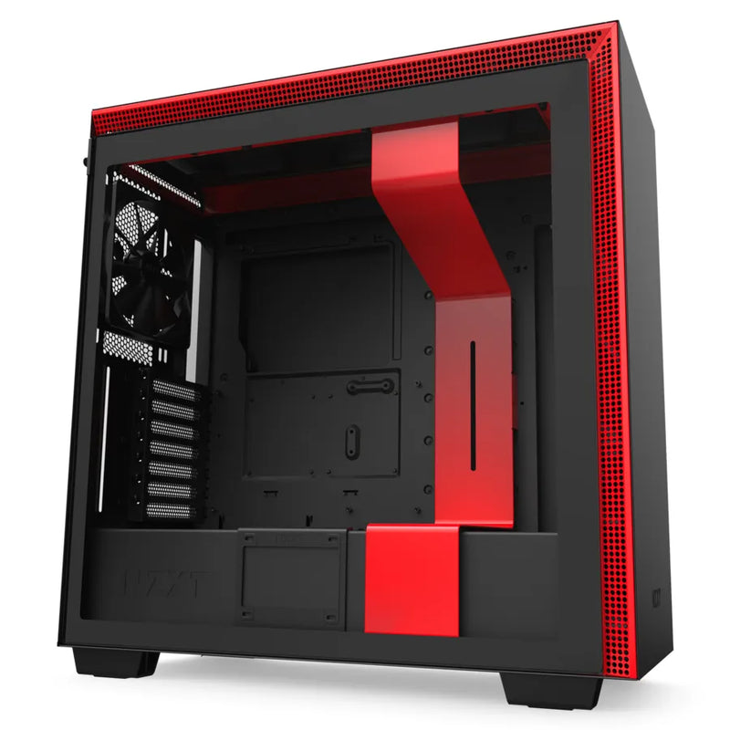 Nzxt H710 Black Red Mid-Tower Case With Tempered Glass