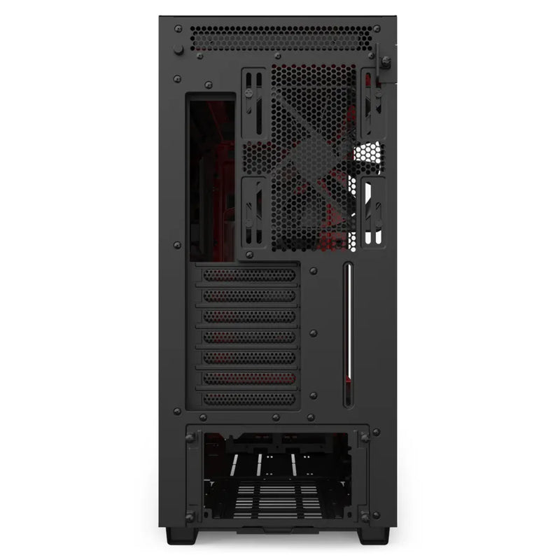 Nzxt H710 Black Red Mid-Tower Case With Tempered Glass