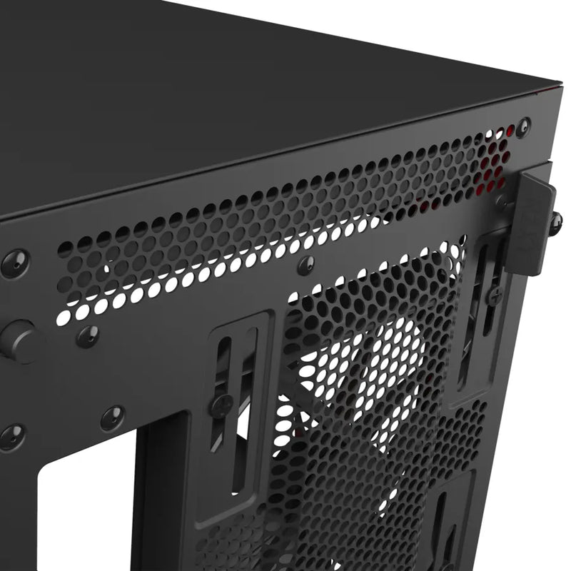 Nzxt H710 Black Red Mid-Tower Case With Tempered Glass