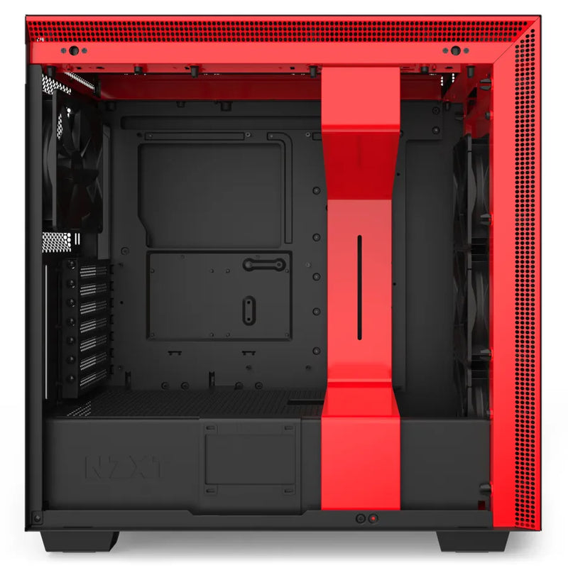 Nzxt H710 Black Red Mid-Tower Case With Tempered Glass