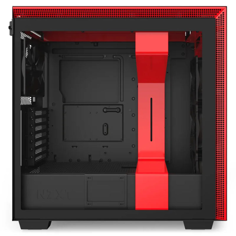 Nzxt H710 Black Red Mid-Tower Case With Tempered Glass