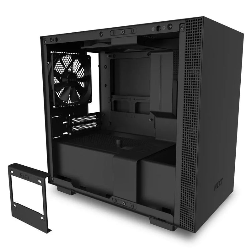 H210i Black/black Mini-itx Case With Lighting And Fan Control