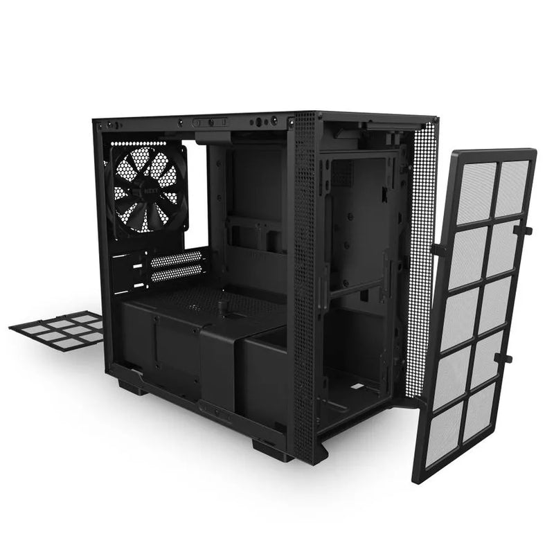 H210i Black/black Mini-itx Case With Lighting And Fan Control