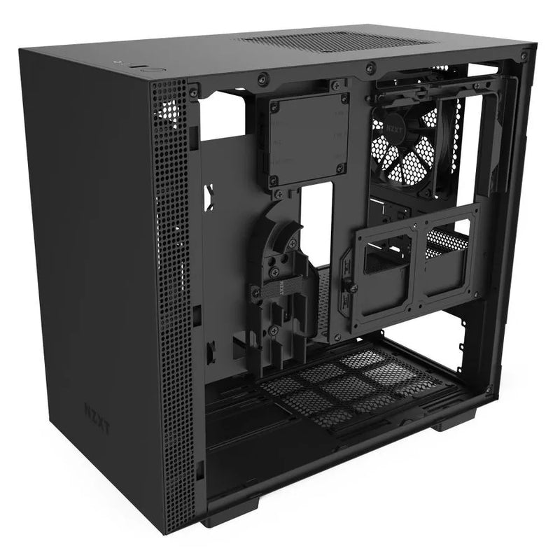 H210i Black/black Mini-itx Case With Lighting And Fan Control