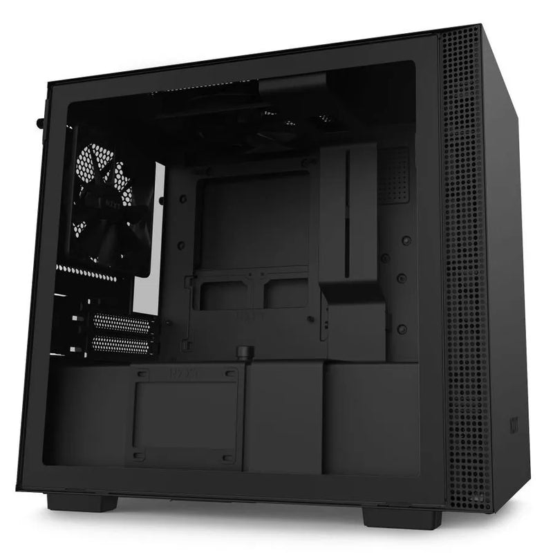 H210i Black/black Mini-itx Case With Lighting And Fan Control