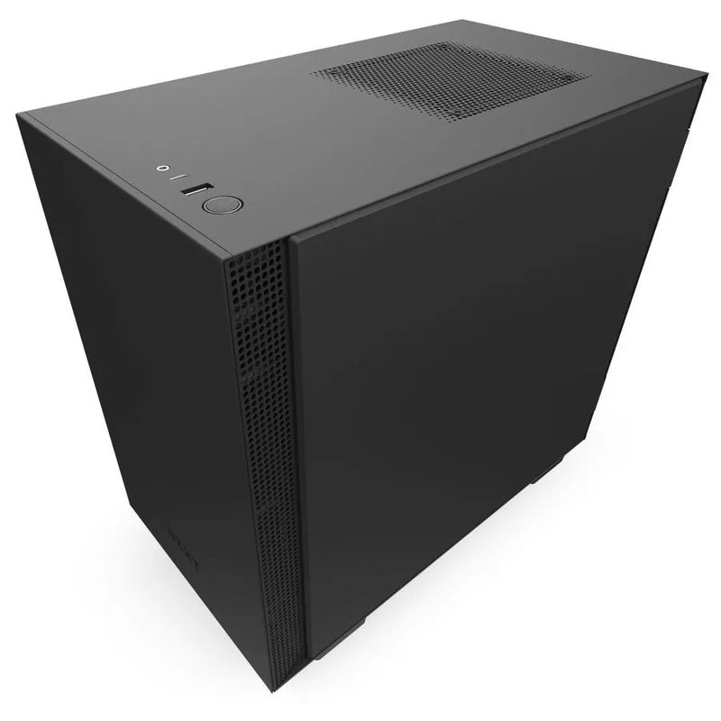 H210i Black/black Mini-itx Case With Lighting And Fan Control