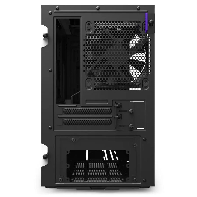 H210i White/black Mini-itx Case With Lighting And Fan Control