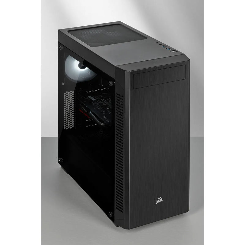 Corsair 110R Tempered Glass Mid-Tower Atx Case  Black