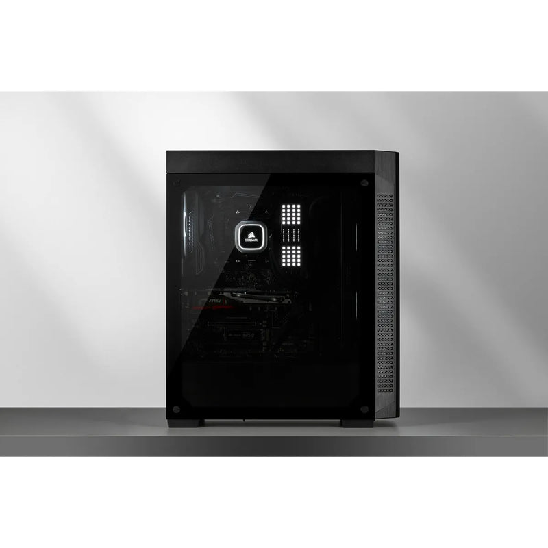 Corsair 110R Tempered Glass Mid-Tower Atx Case  Black