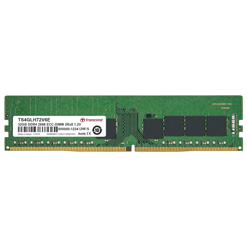 Transcend 32Gb Ddr4-2666 Ecc Dimm 2Rx8 2Gx8 Cl19 1.2V