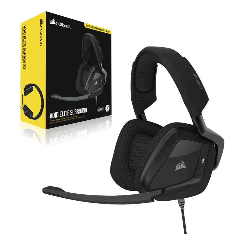 Corsair Void Elite Surround Premium Gaming Headset With Dolby® Headphone 7.1 — Carbon ; Console Ready; Usb